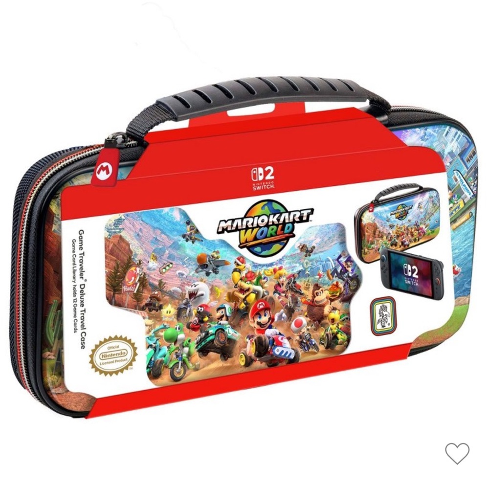 Mario Kart World Nintendo Switch Carrying Case - Red